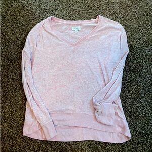 Pink v neck sweater